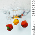 paprika water drop water drop material 98680890