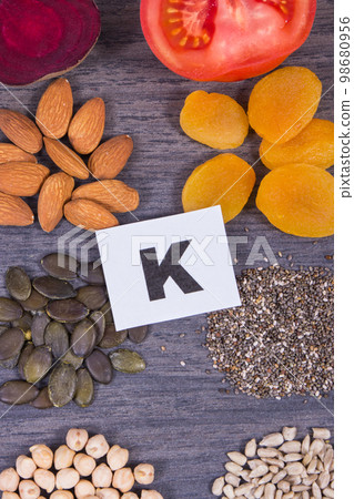 Various ingredients as source natural minerals, potassium, vitamin K and fiber Various ingredients as source natural minerals, potassium, vitamin K and fiber 98680956