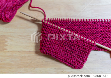 Knitted knit and yarn needle knitting 98681818