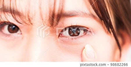 瞳孔特寫[眼睛的圖像] 98682266