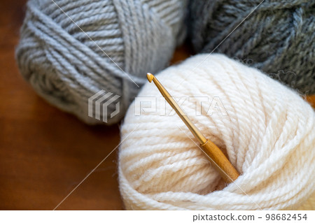 單色紗球針織用形像素材 98682454