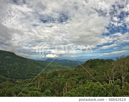 Northern scenery and coastline from Mt. Shokanbetsu 98682628