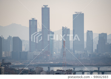 Seoul South Korea capital urban areal cityscape 98682883