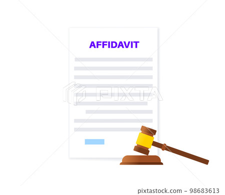 Affidavit statement document Affidavit statement document 98683613