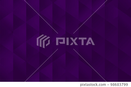 Luxury purple abstract background, random collection of triangles, vector material 98683799