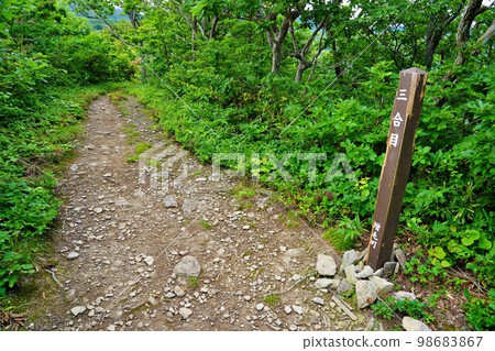 Mt. Shokanbetsu's third station marker 98683867