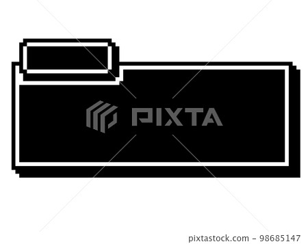 retro game speech bubble 98685147