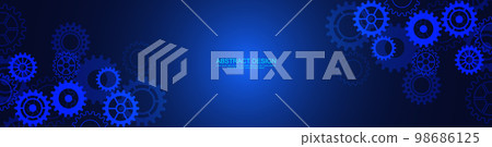 Website header or banner design with cogs and gear wheel mechanisms. Concepts and ideas for digital technology and engineering design. Abstract technical background of mechanical engineering. Website header or banner design with cogs and gear wheel mechanisms. Concepts and ideas for digital technology and engineering design. Abstract technical background of mechanical engineering. 98686125