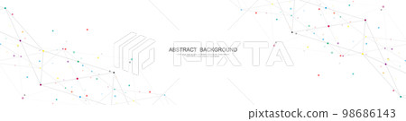 Website header or banner design with abstract polygonal background and connecting dots and lines. Global network connection. Digital technology with plexus background and space for your text. Website header or banner design with abstract polygonal background and connecting dots and lines. Global network connection. Digital technology with plexus background and space for your text. 98686143