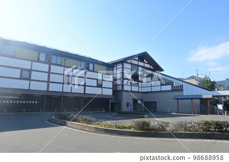 North Exit of Saga-Arashiyama Station on the Sanin Main Line 98688958