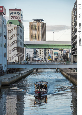 《愛知縣》名古屋市景堀川遊輪武士遊輪 98690791