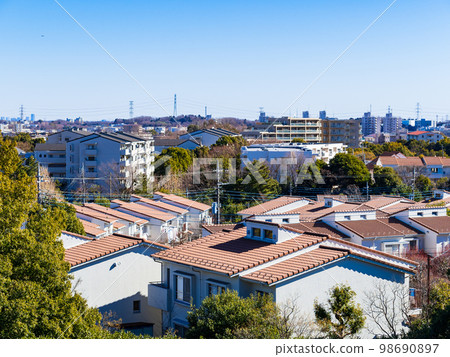 住宅區/郊區住宅區圖像 住宅區/郊區住宅區圖像 98690897