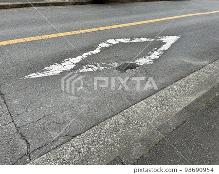 road rhombus mark road rhombus mark 98690954