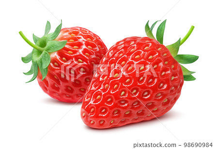 Strawberry strawberry illustration real set 98690984