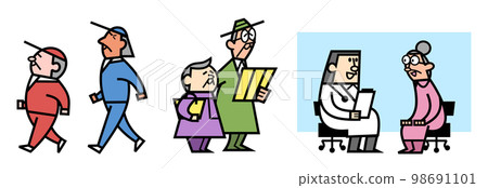 Senior illustrations Senior illustrations 98691101