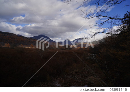 Okunikko Senjogahara View of Mt. Taro on the way from Yutaki to Akanuma via the nature research road October 31, 2022 98691546