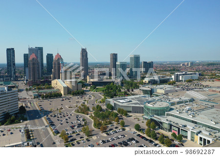 Aerial of the skyline of Mississauga, Canada Aerial of the skyline of Mississauga, Canada 98692287