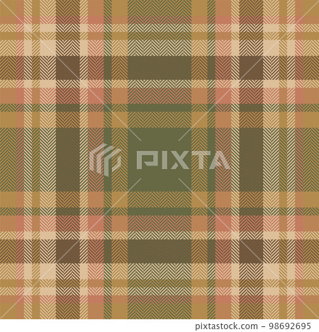 Plaid check pattern. Seamless fabric texture. Tartan textile print. 98692695