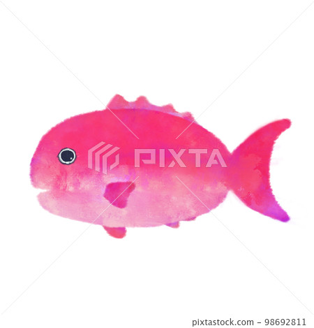 Sea creatures with a touch of watercolor Sea creatures with a touch of watercolor 98692811