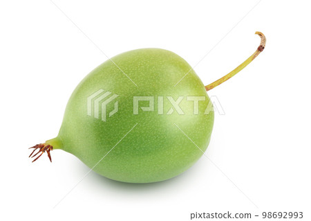 mini kiwi baby fruit or actinidia arguta isolated on white background with full depth of field. 98692993