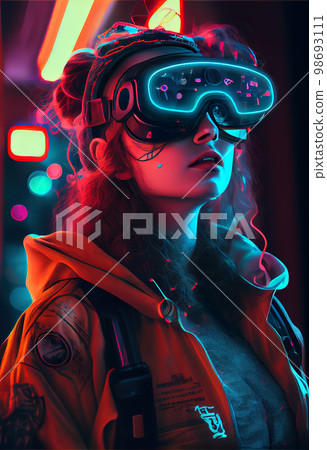 man inside virtual metaverse man inside virtual metaverse 98693111