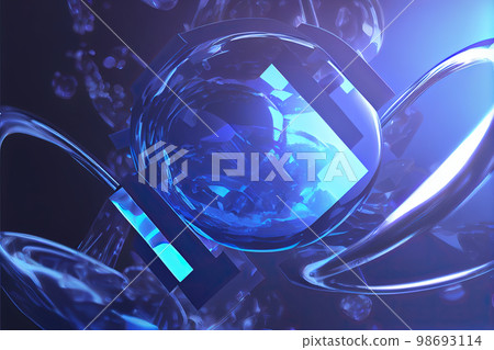 Abstract molecular backrgound Abstract molecular backrgound 98693114