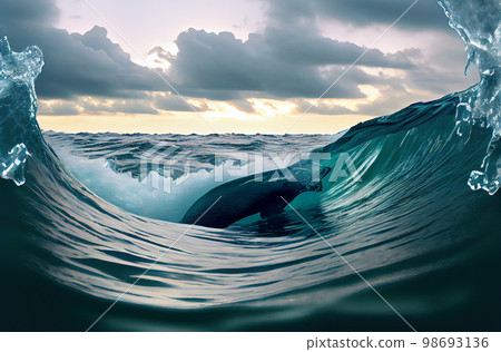 Calm water background 98693136