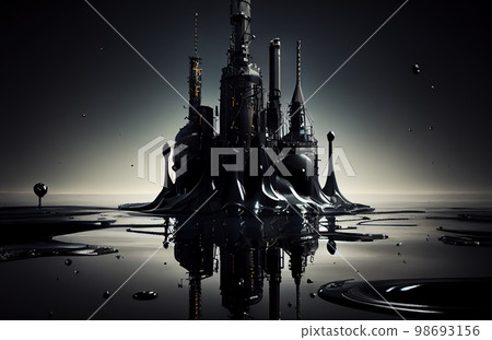 Black oil factory Black oil factory 98693156