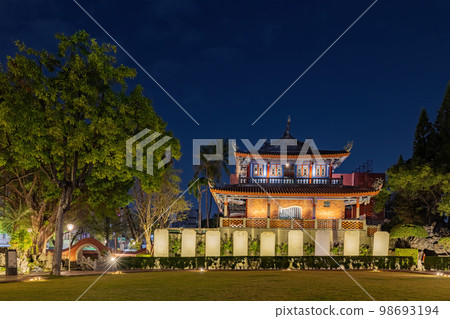 Night view of the historical Chikan Tower Night view of the historical Chikan Tower 98693194