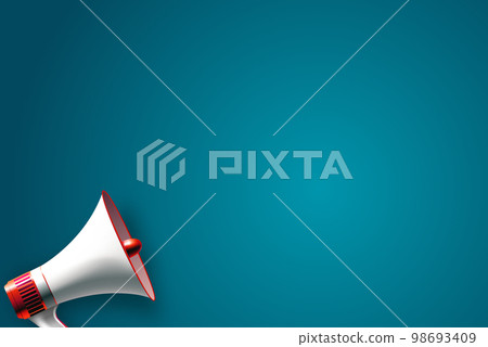 Megaphone on color background. Vector Illustration Megaphone on color background. Vector Illustration 98693409