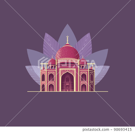 Taj Mahal muslim mosque print. 98693415