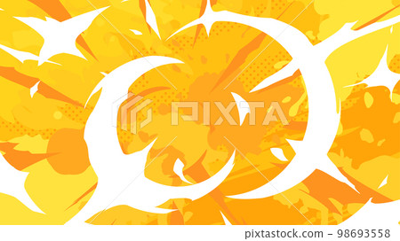 Anime style_Slash effect background_Yellow_16:9 Anime style_Slash effect background_Yellow_16:9 98693558