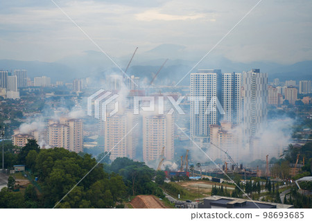 Disinfection of residential complexes from rodents and insects using smoke 98693685