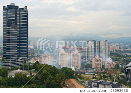 Disinfection of residential complexes from rodents and insects using smoke 98693686