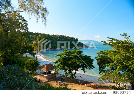 Landscape of the sea bay view from the resort. Holiday in Thailand 98693734