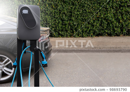 Electric car charging station 98693790