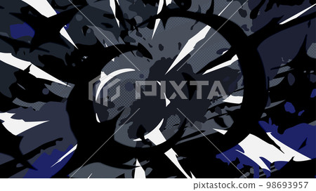 塗鴉風格_斜線效果背景_黑色_16:9 98693957