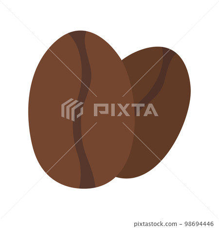 Coffee bean icon, isolated on white background. 98694446