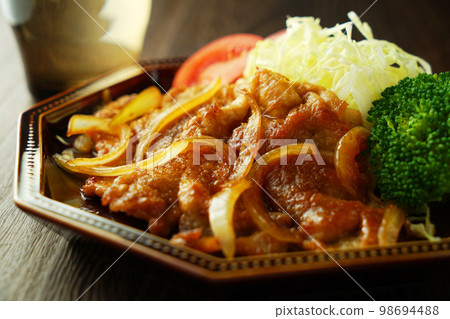 Grilled pork loin with ginger 98694488