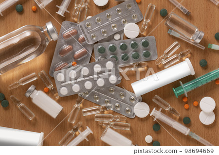 Medical background from pills 98694669