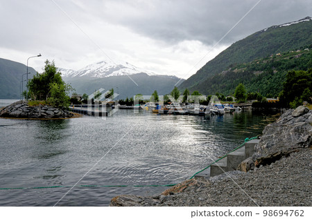 Beautiful norwegian fjord landscape - Andalsnes Beautiful norwegian fjord landscape - Andalsnes 98694762
