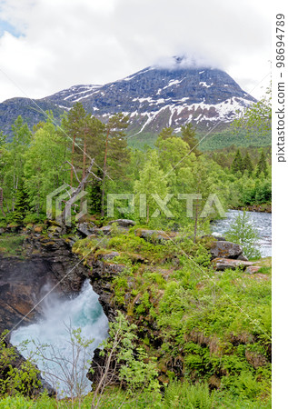 Jostedalsbreen National Park - Waterfall Jostedalsbreen National Park - Waterfall 98694789