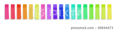 Sticky notes. collection of colorful vector sticky notes, transparent shadows. Vector Sticky notes. collection of colorful vector sticky notes, transparent shadows. Vector 98694873