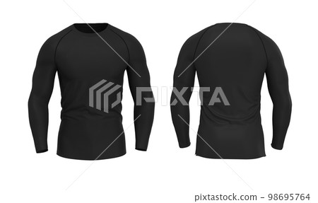 Gym king nens sport tempo base layer Long Sleeve black t-shirt. 98695764