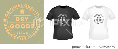 Dry Goods Vintage design for t-shirt stamps, tee print, applique, badge, label casual clothing, or other printing products. Vector illustration. Dry Goods Vintage design for t-shirt stamps, tee print, applique, badge, label casual clothing, or other printing products. Vector illustration. 98696279