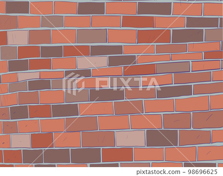 Rough brick wall. Pressure and deadlock. Pop Art Retro 98696625