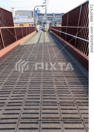 Barrier-free pedestrian bridge 98697472