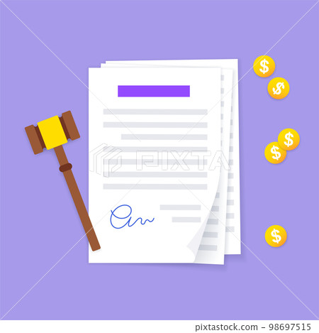 Legal work concept 98697515