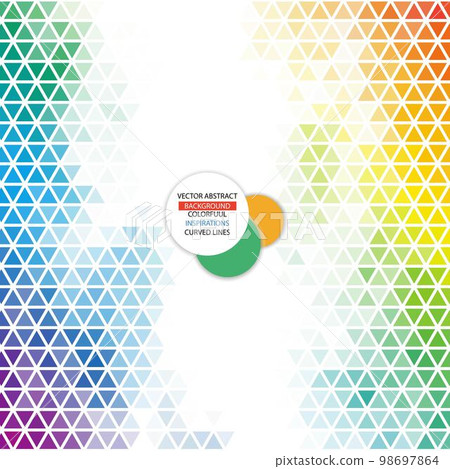 Colored colorful triangular background. Polygonal style. eps 10 Colored colorful triangular background. Polygonal style. eps 10 98697864