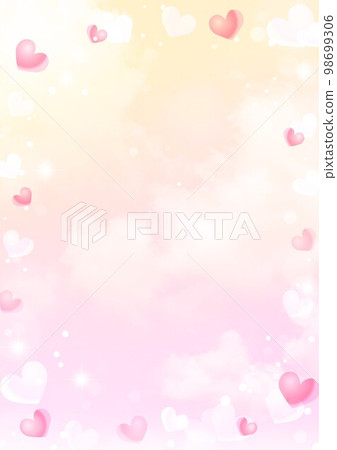heart and cloud background 98699306